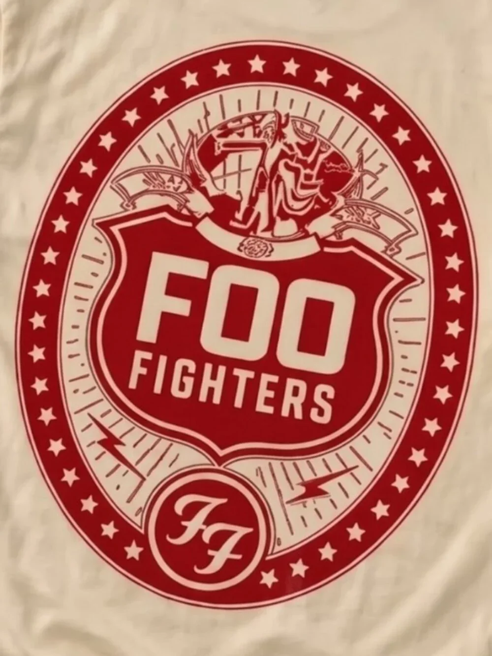 Foo Fighters Rock N Roll Skull Tour 2026 Double Sided Concert T-Shirt Reprint